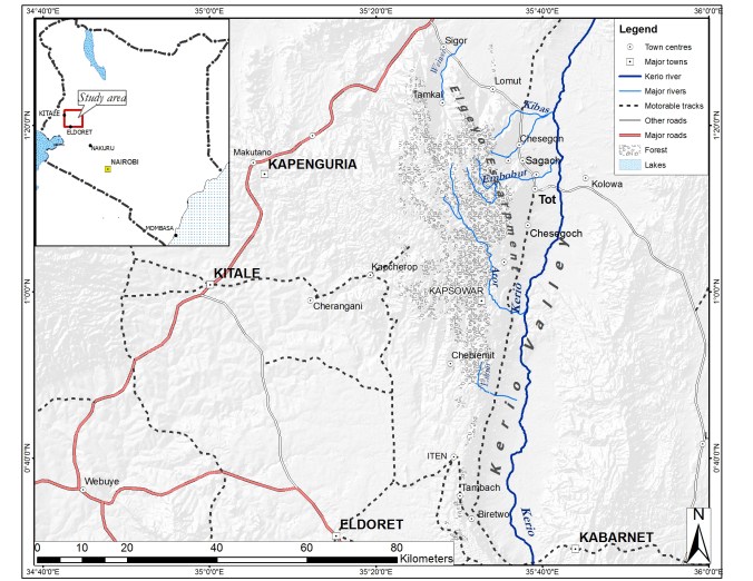 Marakwet location map